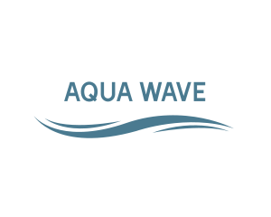 Simple Wave Wordmark logo design