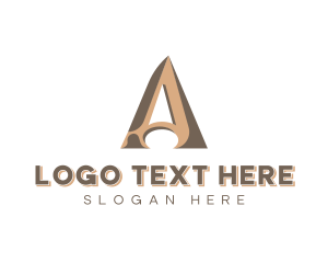 Studio - Creative Agency Letter A logo design