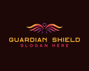 Guardian - Flying Angelic Guardian logo design