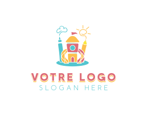 Childcare - Pencil Crayon Nursery logo design