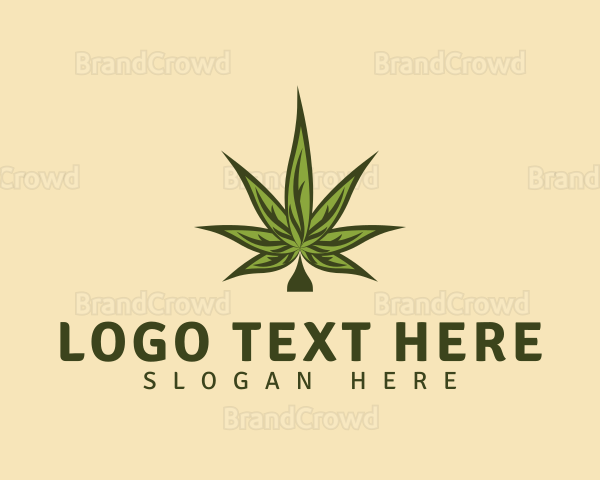 Classic Cannabis Leaf Logo