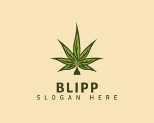 Oil - Classic Cannabis Leaf logo design