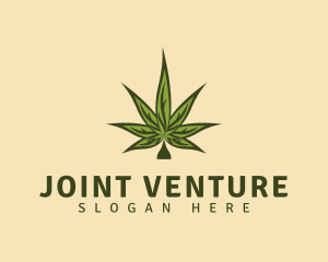 Classic Cannabis Leaf logo design