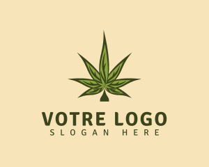 Cbd - Classic Cannabis Leaf logo design