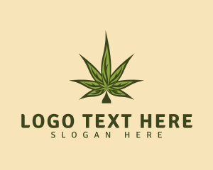 Classic Cannabis Leaf Logo