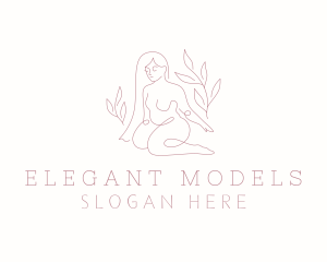 Modeling - Nature Nude Model logo design