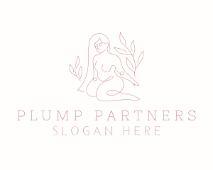 Chubby - Nature Nude Model logo design