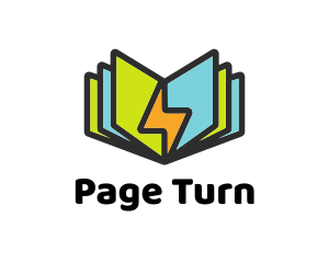 Book - Power Book Pages logo design