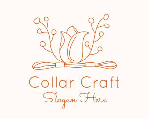 Tulip Embroidery Floss logo design