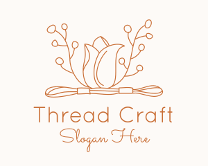 Stitching - Tulip Embroidery Floss logo design