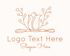 Needleworker - Tulip Embroidery Floss logo design