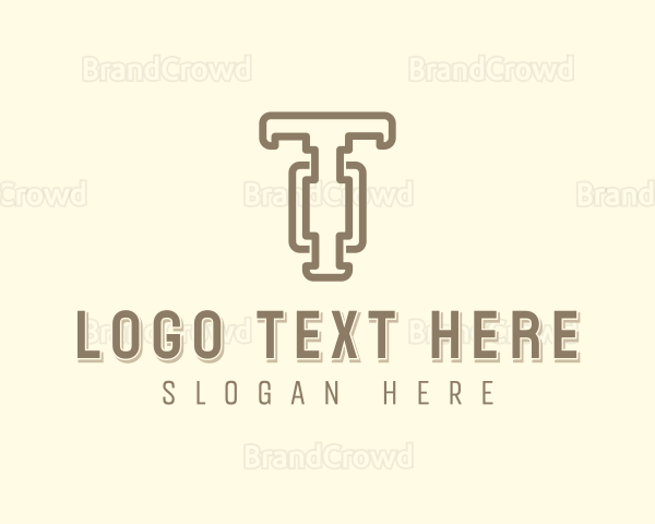 Generic Business Letter T Logo