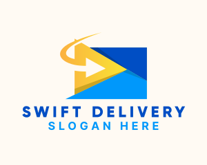 Arrow Delivery Envelope logo design