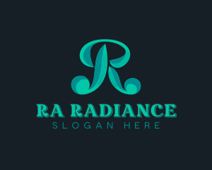 Stylish Retro Company Letter R logo design