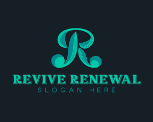 Stylish Retro Company Letter R logo design