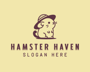 Hamster - Hamster Hat logo design