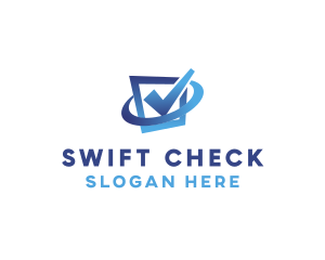 Check - Gradient Blue Check box logo design