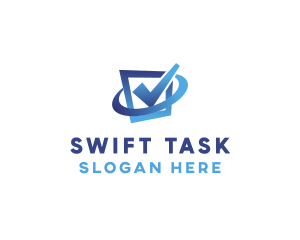 Task - Gradient Blue Check box logo design
