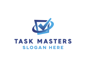 Task - Gradient Blue Check box logo design
