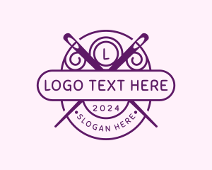 Thimble - Needle Sewing Thread logo design