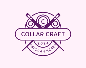 Needle Sewing Thread logo design