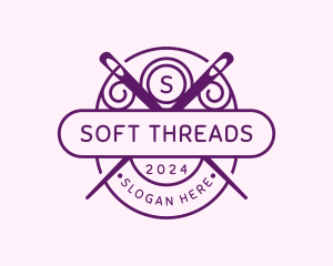 Needle Sewing Thread logo design