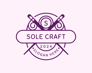 Needle Sewing Thread logo design