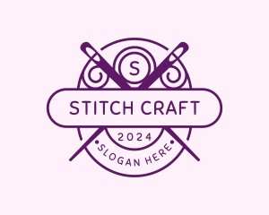 Stitch - Needle Sewing Thread logo design