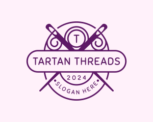 Needle Sewing Thread logo design