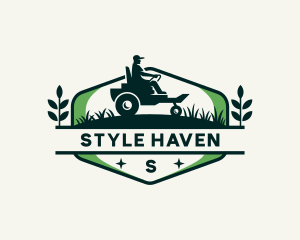 Farming Tractor Harvest Field Logo