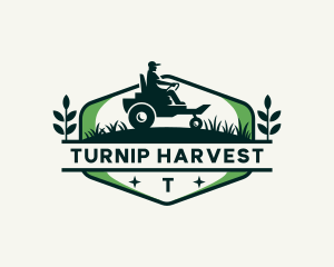 Farming Tractor Harvest Field logo design