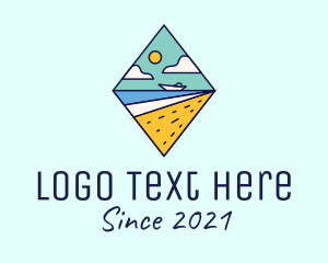 Lagoon - Tropical Beach Beach Resort logo design