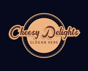 Retro Cursive Diner logo design