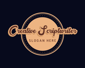 Retro Cursive Diner logo design