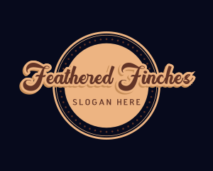 Retro Cursive Diner logo design