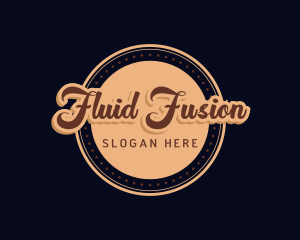 Retro Cursive Diner logo design