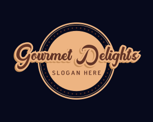 Retro Cursive Diner logo design