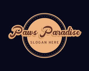 Retro Cursive Diner logo design