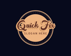 Retro Cursive Diner logo design