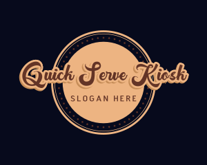 Retro Cursive Diner logo design