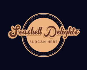 Retro Cursive Diner logo design