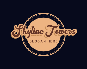 Retro Cursive Diner logo design