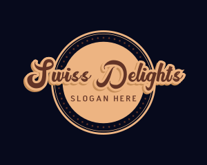 Retro Cursive Diner logo design