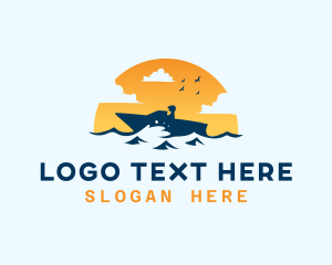 Luxury Boat - Ocean Boat Yacht logo design