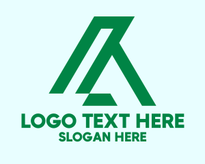 Green Company Letter A  Logo