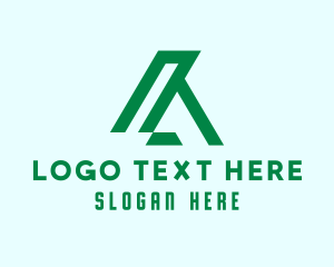 Lettermark A - Modern Simple Company Letter A logo design