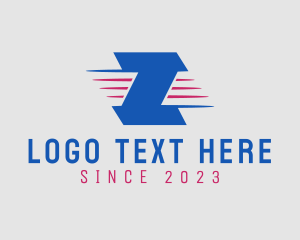 Courier - Delivery Service Letter Z logo design