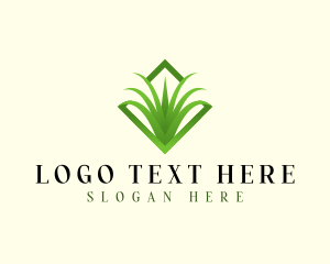 Botanical Grass Yard Logo