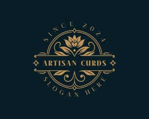 Floral Lotus Flower logo design