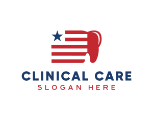 Patriotic USA Dental logo design